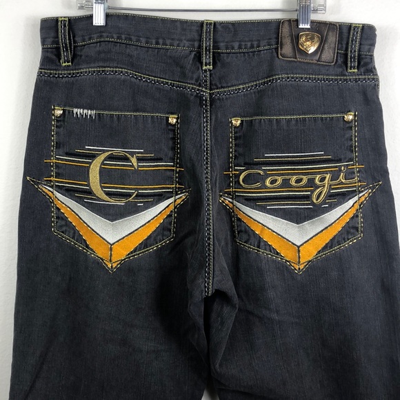 COOGI Other - COOGI Embroidered Gray Jeans Denim Pants 38